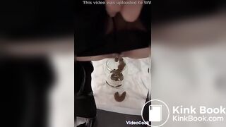 Shit from Mistress and pig