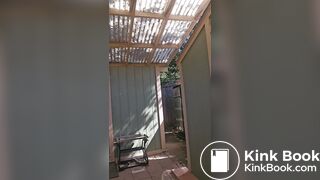 Senior bi guy covered in shit