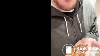 guy shits and eats it, with photos