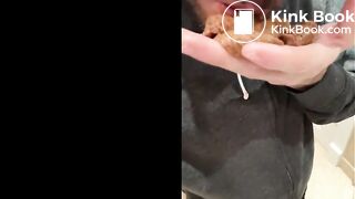 guy shits and eats it, with photos