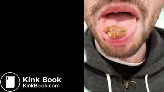 guy shits and eats it, with photos