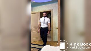 Body didn't make it to the toilet. He took a shit