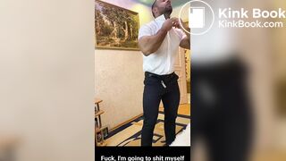 Body didn't make it to the toilet. He took a shit