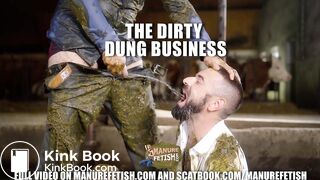 The Dirty Dung Business gay couple in cowshit