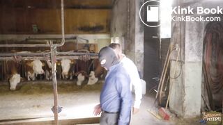 The Dirty Dung Business gay couple in cowshit