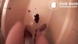 Diarrhea covers her legs