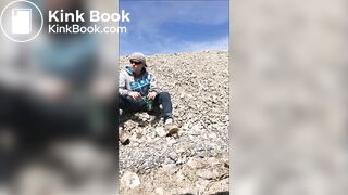Pissing and shitting in filthy clothes outdoors