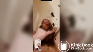 Gay guy pooping on snapchat video call