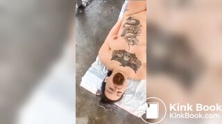 Girl's Mouth Instantly Filled with Shit