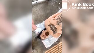 Girl's Mouth Instantly Filled with Shit