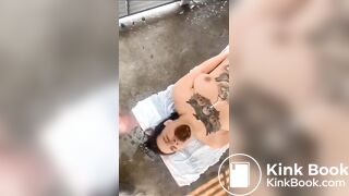 Girl's Mouth Instantly Filled with Shit