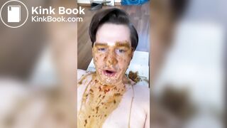German scat fag drenched in piss and shit
