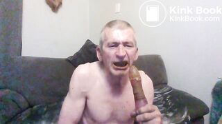 scat cleaning dildo chew and swallow