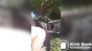 Senior bi guy covered in shit