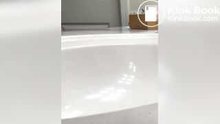 Big shit in sink big ass sound