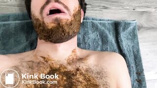 guy shitting and jerking and smearing and cumming