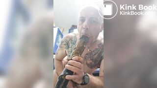 scat dildo blowjob and shit eating