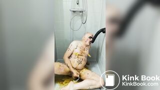 satan slave is ready for his scat sacrifice 2