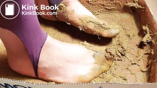 great brown nylon stockings are so full of scat 3