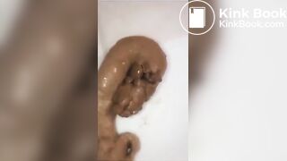 Lightskin black girl Ebony fat pussy Scat compilat