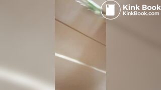 Teen shits while releasing enema