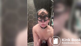 Eating her own shit - Scat slave girl Hades Angel
