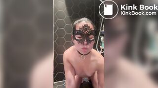 Eating her own shit - Scat slave girl Hades Angel