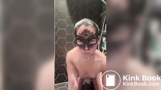 Eating her own shit - Scat slave girl Hades Angel