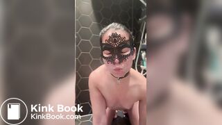 Eating her own shit - Scat slave girl Hades Angel
