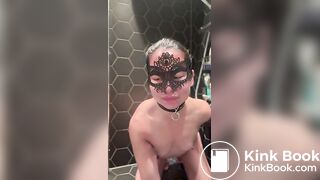 Eating her own shit - Scat slave girl Hades Angel