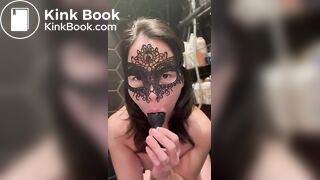 Licking and eating shit from butt plug - Scat slav