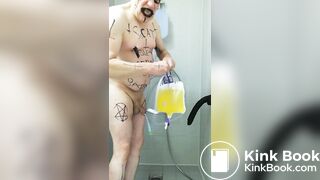 Satan Slave Takes A Delicious Piss Enema