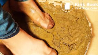 Chinese Shitty Gunky glue of dog scat pantyhose 1