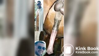 HORSE KuDuRoO DICK CUM MOUTH GIRL SCAT