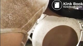 Enema, scat and blowjob in a gyno clinic