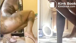 Ebony shits on crackers