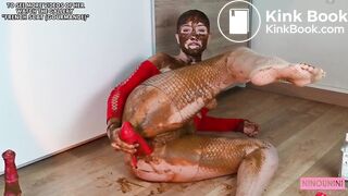 French Scat feed her pussy with shit ????18#