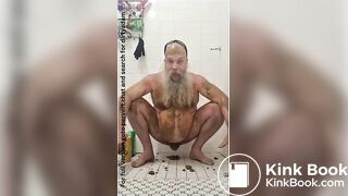 Dirty scat shit smearing