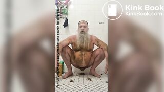 Dirty scat shit smearing