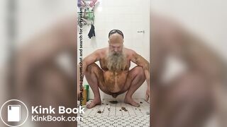 Dirty scat shit smearing