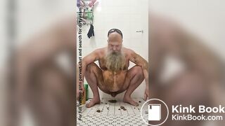 Dirty scat shit smearing