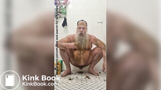 Dirty scat shit smearing