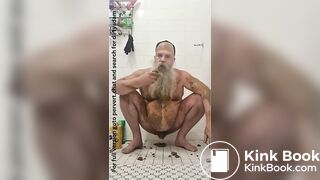 Dirty scat shit smearing