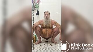 Dirty scat shit smearing