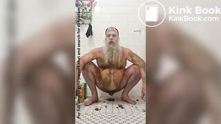 Dirty scat shit smearing