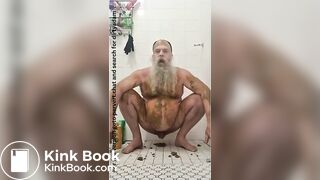 Dirty scat shit smearing