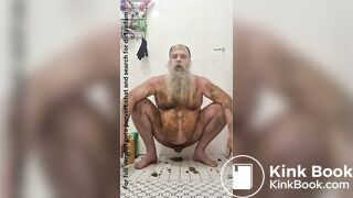 Dirty scat shit smearing