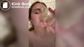 Public bathroom shit snacking
