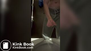 Public bathroom shit snacking