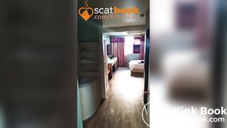 Massive log on hotel desk